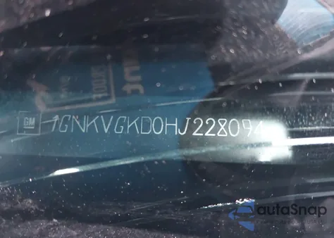 2017 Chevrolet Traverse 1Lt z USA, uszkodzony, nr VIN 1GNKVGKD0HJ228094